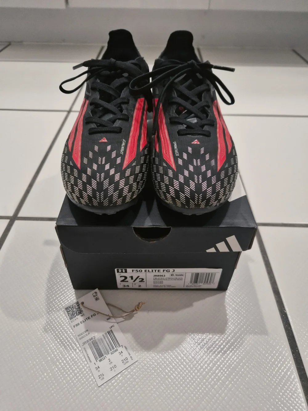 Adidas Women’s Black & Red Soccer Cleats - F50 Elite FG